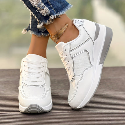 Men's White Platform Sneakers
