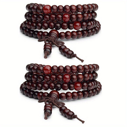 Men's 108 Beads Sandalwood Prayer Bracelet