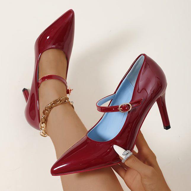 Elegant Mary-Jane Stiletto Pumps