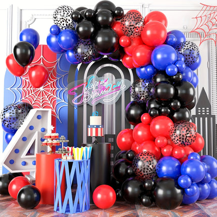 Hero-Themed Red & Blue Balloons – Perfect Party Decor