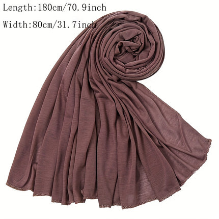 Solid Color Jersey Hijab Scarf