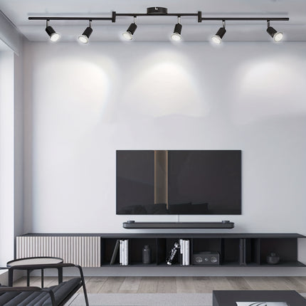Modern Ceiling Spotlight – 6x6W Adjustable LED Bulbs