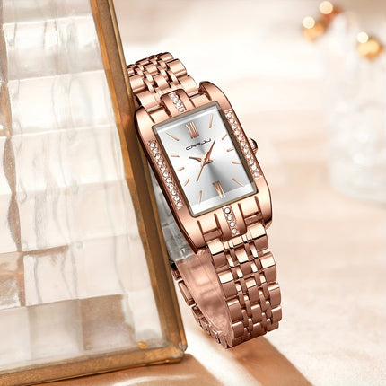 CRRJU Women's Square Quartz Watch