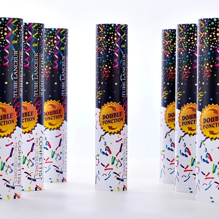 4-Pack Handheld Confetti Cannons with Streamers