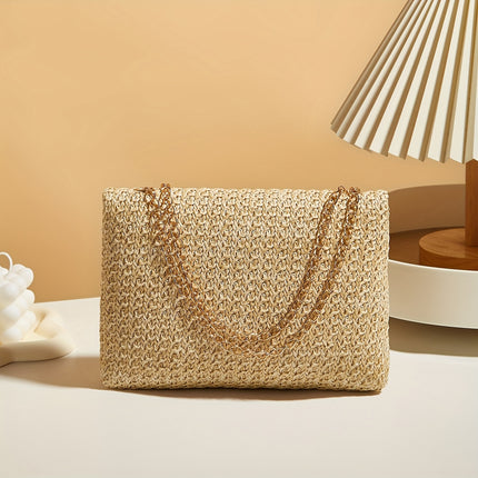 Elegant Crossbody Bag with Chain Strap – Timeless Glam - Monti Bargains