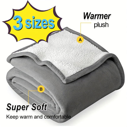 Reversible Milk Velvet Plush Blanket - Ultra-Soft & Cozy