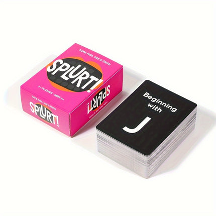 Think Fast, Speak First! Fun Party Card Game