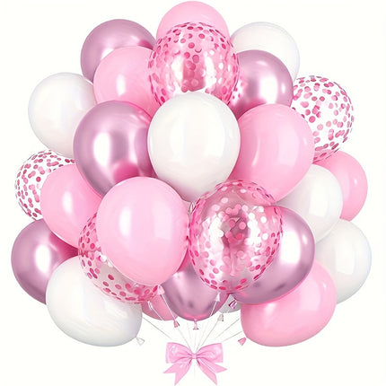 White & Pink Balloon Set – Perfect for Celebrations