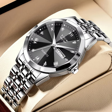 LIGE Luxury Luminous Quartz Watch