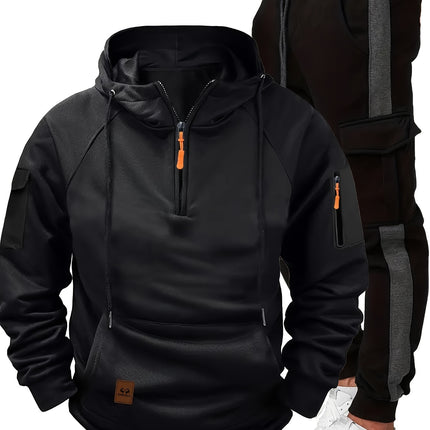 2pcs Men's Fall/Winter Sportswear Set