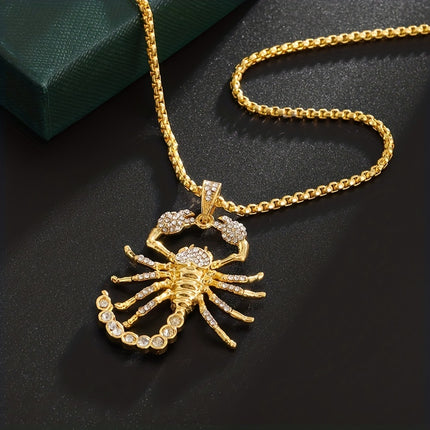 Golden Scorpion Pendant Necklace