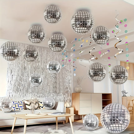 Shimmering Disco Ball Balloons Set