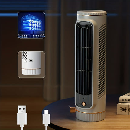 Portable USB Fan – Rechargeable, Quiet Cooling Anywhere