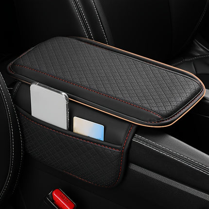 Universal Car Armrest Cushion with Phone Holder & Storage