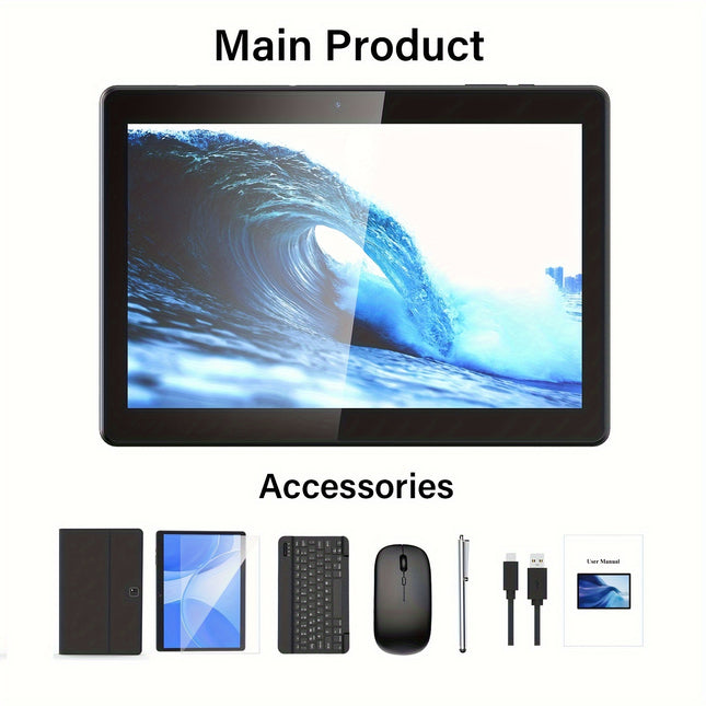 Powerful 2-in-1 Android Tablet with Keyboard & Case