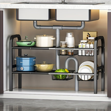 Expandable Sink Storage Rack Set