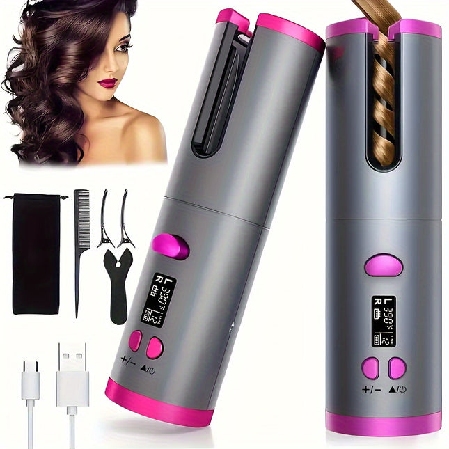 Auto-Curler with 5 Heat Settings – Effortless Glamour - Monti Bargains