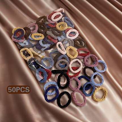 50pcs High-Elastic Sports Hair Ties
