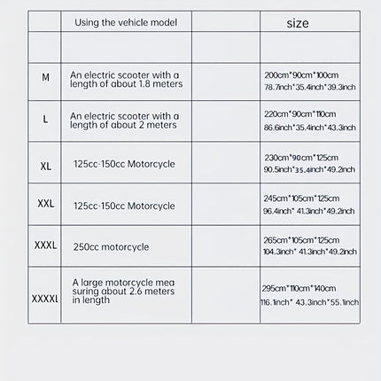 Heavy-Duty Motorcycle Cover with Anti-Theft Lock & Storage