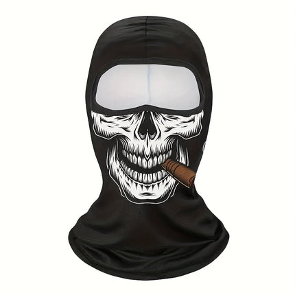 Ghost Skull Balaclava Mask - UV Protection & Windproof