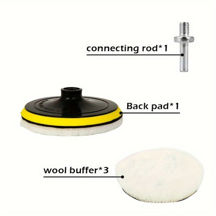 5pcs Car Polishing Pad Set for Paint Care & Waxing