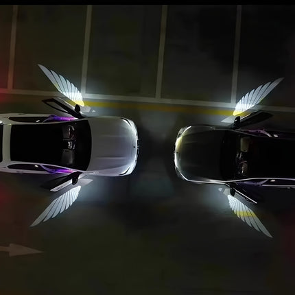 Wireless Angel Wing Car Door Projection Lamp - HD