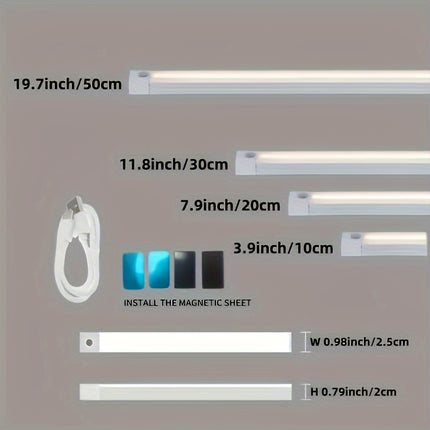 Motion Sensor LED Strip Light – USB Rechargeable, Wireless