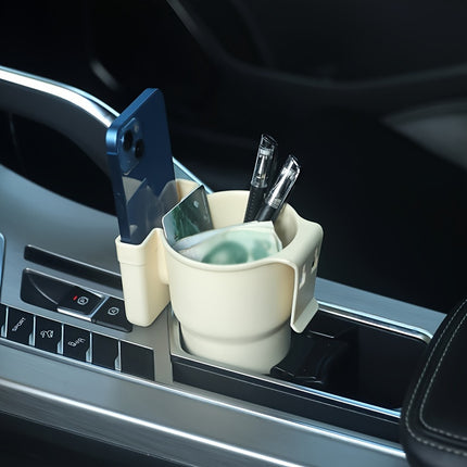 Adjustable Car Cup Holder with Built-In Phone Stand