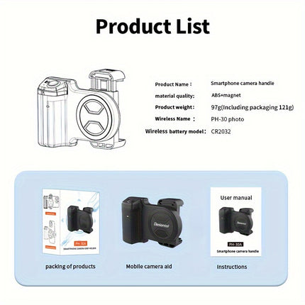 Portable Mini Gimbal with Magnetic Mount for Smooth Shots