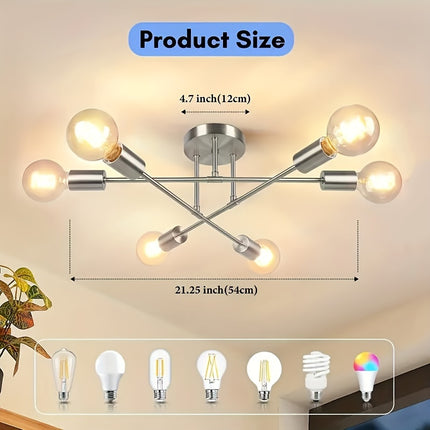 Vintage Industrial Wrought Iron Ceiling Light - Modern Pendant