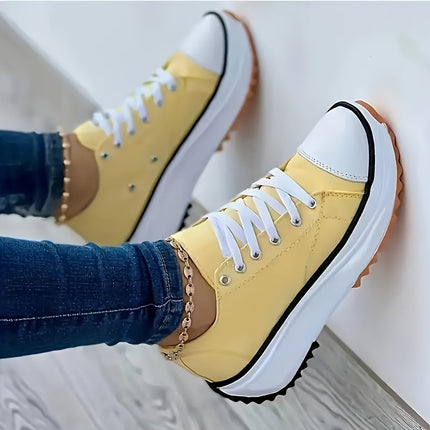 Women's Chunky Canvas Sneakers