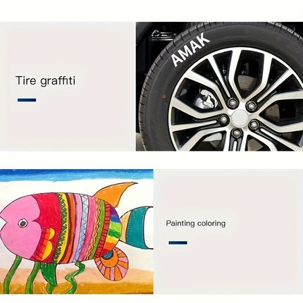 3pcs White Marker Pens for Crafts