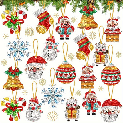20pcs DIY Christmas Keychain Kit