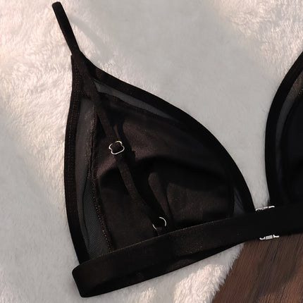 Leopard Print Triangle Bralette