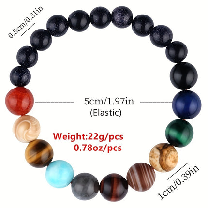 Men's Solar System Beads Bracelet