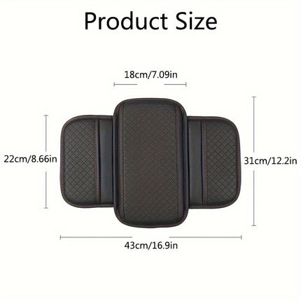 Universal Car Armrest Cushion with Phone Holder & Storage