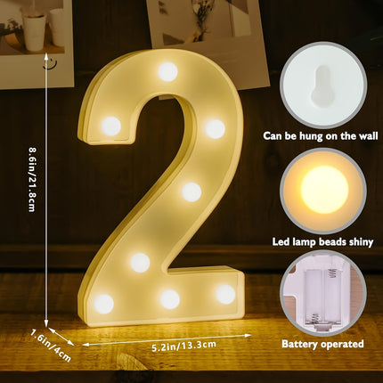 Shine Bright with LED Birthday Number Sign!