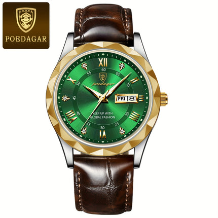 Casual Luminous Dual Calendar Quartz Watch