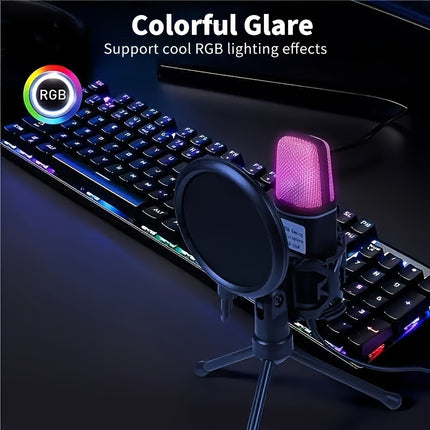RGB Gaming Condenser Microphone - Monti Bargains