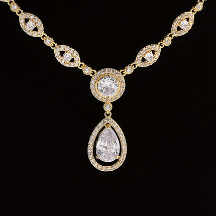 Luxurious Teardrop Zirconia Set