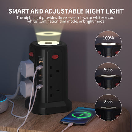 Extension Tower with USB & Light
