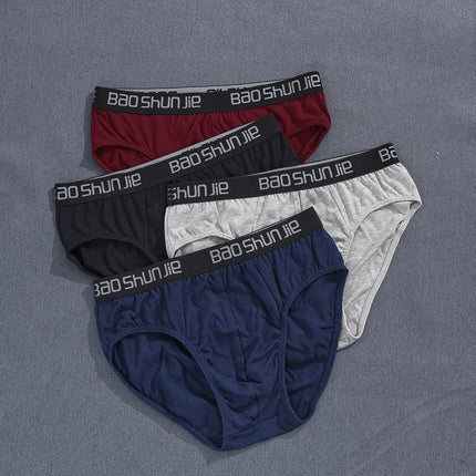 4 Pcs Men's Cotton Briefs