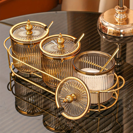 Seasoning Pot Set with Tray