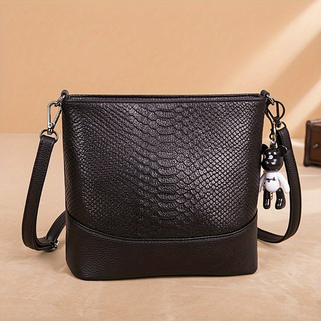 Crocodile Pattern Leather Bag