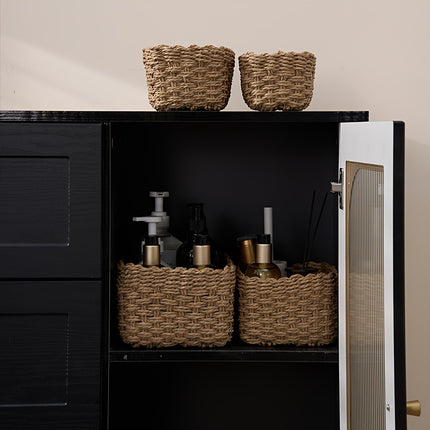 4pcs Woven Storage Basket Set