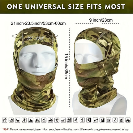 UV Protection Jungle Camo Balaclava for Outdoor Sports