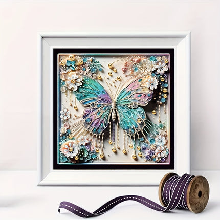 Flower Butterfly Diamond Art Kit