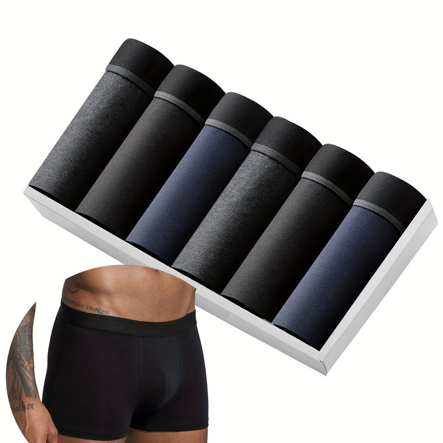 Set of 6 Men's Cotton Boxer Shorts