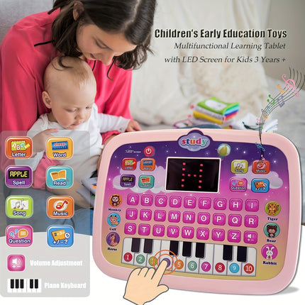 Kids Learning Tablet with LED Screen - Monti Bargains