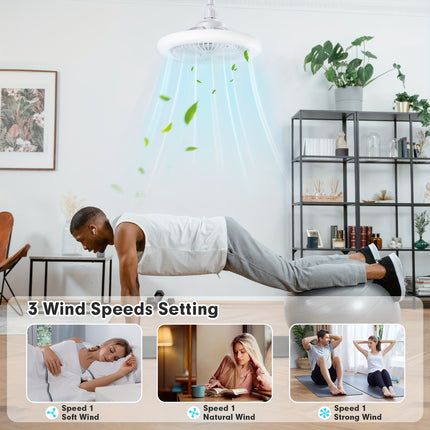 LED Ceiling Fan with Color Changing & Dimming